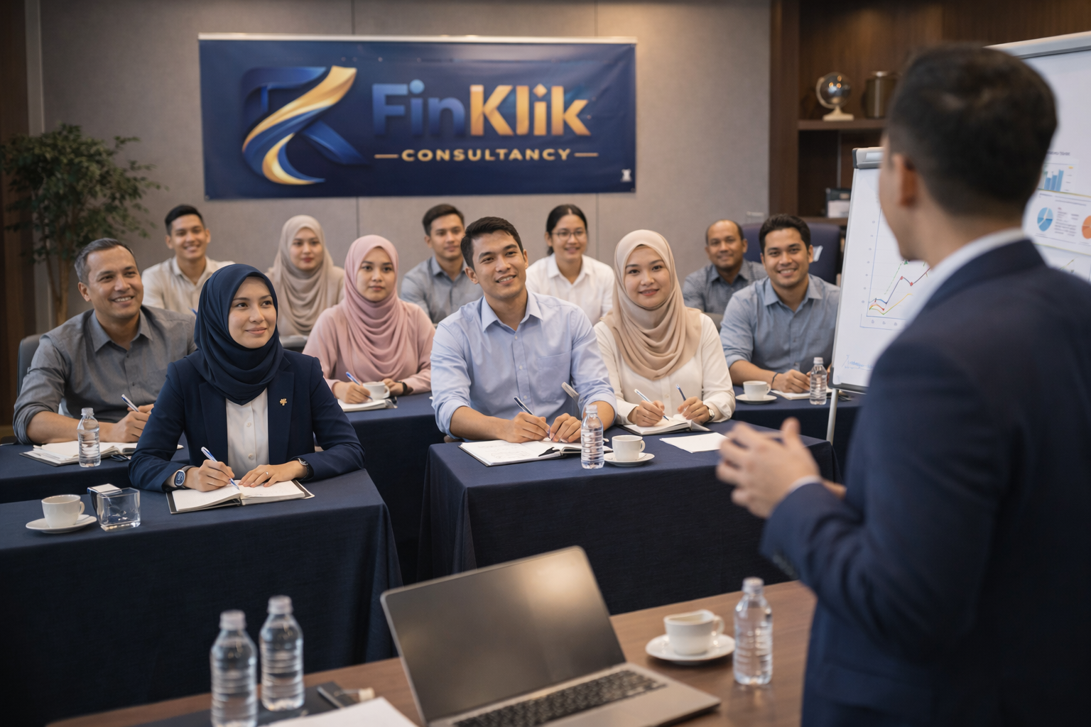 FinKlik team in a professional training session